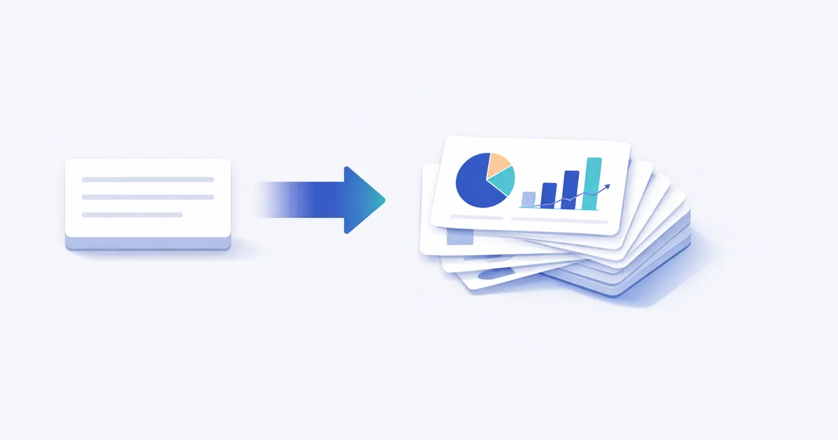 Gamma AI generating a presentation deck from a text prompt